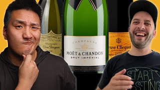 Moet Dom Perignon Veuve Clicquot  Overrated Underrated CHAMPAGNE [upl. by Keyes]