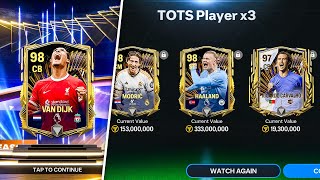 TOTS I Packed TOTS 98 Rated Van Dijk Modric Insane TOTS Pack Opening  FC Mobile [upl. by Wilmette]