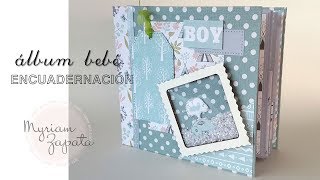 Scrapbooking Album bebe Encuadernación Laminado de tela [upl. by Janyte]