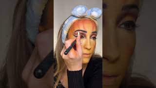 Jacko’lantern makeup tutorial 🎃 jackolanternmakeup makeuptutorial [upl. by Adnuahsar]