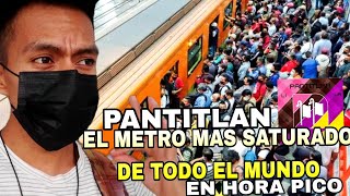 METRO PANTITLAN EN HORA PICO UN CAOS  METRO CDMX [upl. by Ardied]