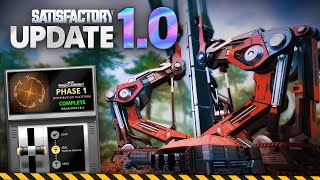 SATISFACTORY 10 IS HERE  Completing Phase 1  Lets Play 🔴 Satisfactory LIVE [upl. by Adriane]