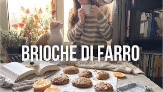 BRIOCHES DI FARRO SENZA UOVA E SENZA BURRO [upl. by Aitnic]