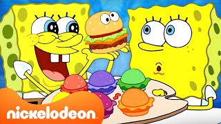 Bob Esponja  120 MINUTOS de Crangueburguers  Nickelodeon en Español [upl. by Palmore]