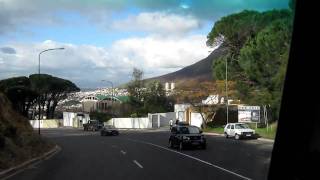 Kloof neck the road that takes you to the cable car for Table Mountain [upl. by Atrebla]