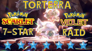 TORTERRA THE MIGHTY EARTH TITAN  7 Star Torterra Raid  Pokémon Scarlet and Pokémon Violet [upl. by Lhadnek259]