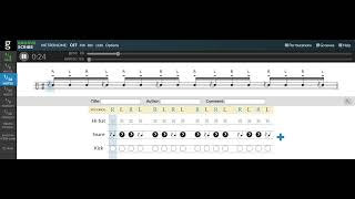 60 BPM FLAM ACCENT AS 16TH NOTES [upl. by Joelie]