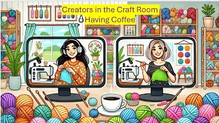 Creators in Craft Rooms with Coffee Guest Marti from Flawsome Crochet [upl. by Marquis511]