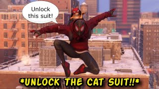 Marvels SpiderMan Miles Morales How To Unlock The Bodega Cat Suit [upl. by Pardew]