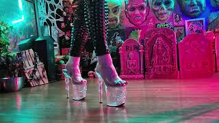 ASMR  PLEASER HEELS REVERB WALKING TAPPING NO TALKING [upl. by Elleinnod]