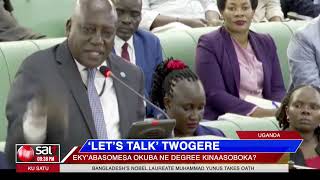 LETS TALK TWOGERE  Ekyabasomesa okuba ne digiri kisoboka [upl. by Werdma869]