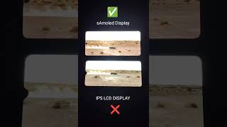 Lcd Display vs Super Amoled Display Comparison Black Colour Test shorts display smartphone [upl. by Laurence]