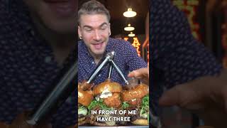 300 GOLD WAGYU amp LOBSTER BURGERS IN VEGAS shorts foodshorts lasvegas foodchallenge [upl. by Wanyen]