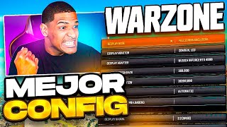 La MEJOR CONFIGURACION para WARZONE  FPS [upl. by Nelram]