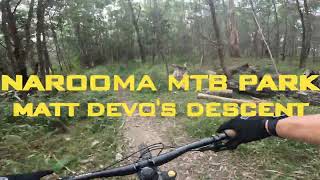 NAROOMA MTB PARK MATT DEVOS DESCENT [upl. by Akinot]