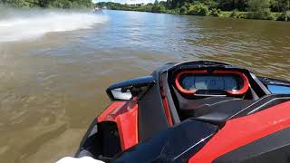 SeaDoo RXTX 300 vs Yamaha FX SVHO raced at Waikato River New Zealand [upl. by Bastien]