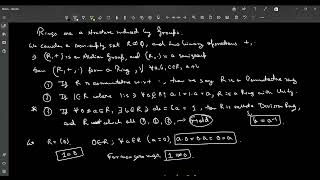 INTRODUCTION TO RINGS1 [upl. by Crim]