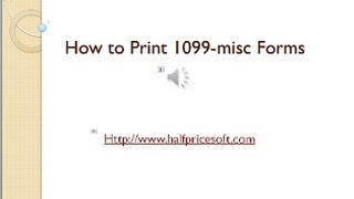 How to Print 1099 MISC Forms [upl. by Hannover337]