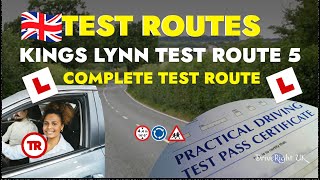 King’s Lynn Driving Test Route 5  Complete Test Route [upl. by Eleaffar]