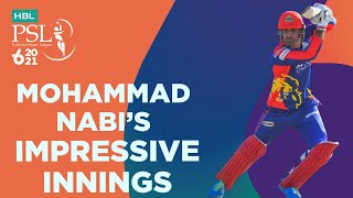 Mohammad Nabis Impressive Innings  Karachi Kings vs Peshawar Zalmi  Match 13  HBL PSL 6  MG2T [upl. by Inittirb]