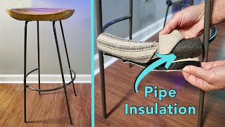 DIY Soft Footrest for Metal Bar Stools [upl. by Rorry10]