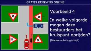 EXAMEN RIJBEWIJS B VRAGEN VOORRANG VOORRANGSREGELS 4 [upl. by Nester]