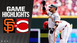 Giants vs Reds Game Highlights 8424  MLB Highlights [upl. by Brill]