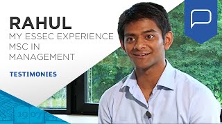 My ESSEC Experience Rahul Mazumdar MSc in Management student [upl. by Sakiv]