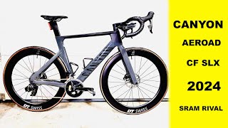 Canyon Aeroad 2024 CF SLX Sram Rival pomiar mocy DTSwiss rower szosa Aero [upl. by Concepcion]