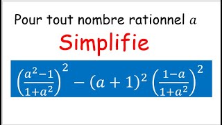 Simplification propriétés des puissances fractions identité remarquable [upl. by Yddet]