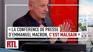 JeanMichel Aphatie  quotLa conférence de presse dEmmanuel Macron cest malsainquot [upl. by Ful]