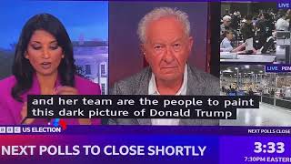 Simon Schama on BBC election night coverage of USA election Nov 2024 [upl. by Haisoj]