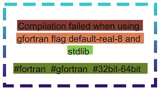 Compilation failed when using gfortran flag defaultreal8 and stdlib [upl. by Adlay]