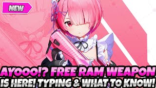 AYOOO FREE RAMS WEAPON IS HERE TYPE amp WHAT TO KNOW Nikke Goddess Victory x ReZero Collab [upl. by Aziza]