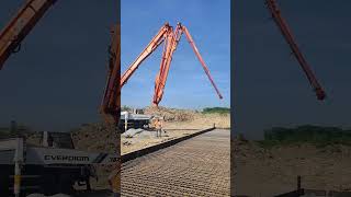 Check concrete steel pipe of pump truck before pouring concrete [upl. by Olsewski837]