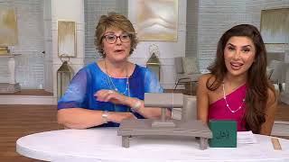 JAI Sterling Silver Hammered Station Anklet on QVC [upl. by Llemij469]