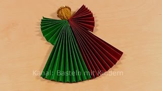 Engel basteln mit Papier  Weihnachtsengel als Weihnachtsdeko  Weihnachtsbasteleien [upl. by Birecree]