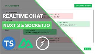 Build Full Stack Realtime Chat App using Nuxt 3 Nuxt UI typescript amp Socketio  2024 [upl. by Zrike]