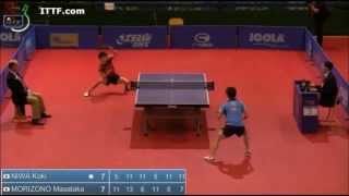 Koki Niwa vs Masataka Morizono 【Table Tennis Czech Open 2014】 [upl. by Tsyhtema]