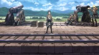 Shingeki No Kyojin Attack On Titan Episode 4 ending scene  The collosal titan attacks [upl. by Nifares]