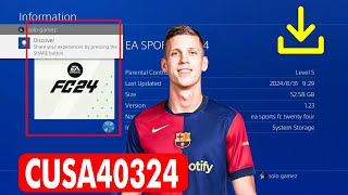 PS4 EA Sports FC 24 CUSA40324 SAVEDATA 31 AUGUST 2024 [upl. by Elyr]