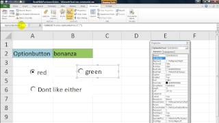 Excel VBA ActiveX Series 3 Option buttons  Use on a sheet How to group Select with VBA [upl. by Clarette]