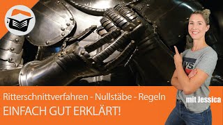 Ritterschnittverfahren  Nullstäbe  Regeln  bestimmen Definition Einfach gut erklärt mit Jessica [upl. by Eram]