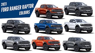 AllNew 2023 Ford Ranger Raptor  All Color Options  Images  AUTOBICS [upl. by Heddi]