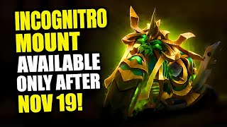 Incognitro Felcycle Mount Only Available After November 19 WoW 20th Anniversary Secrets [upl. by Haberman619]