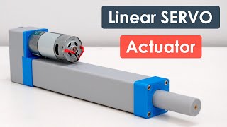 3D Printed Linear Servo Actuator with Position Feedback [upl. by Bohman858]