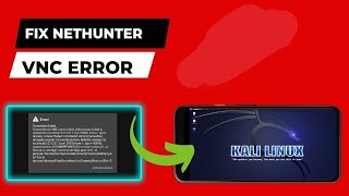 Kali nethunter connection failed vnc server error solved [upl. by Alayne]