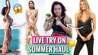 SOMMER Live TRY ON HAUL   Outfitideen [upl. by Millhon]