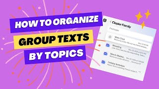 Organizing Group Text Messages Into Topics and Sub Groups Using Group Me FREE App  Teach Mom How [upl. by Anerres]