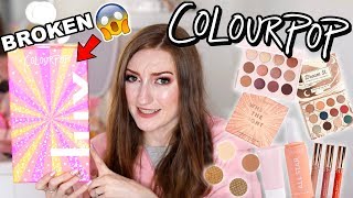 I SPENT 700 ON COLOURPOP MAKEUP HUGE HAUL amp TRY ON WEAR TEST REVIEW [upl. by Natsirhc]